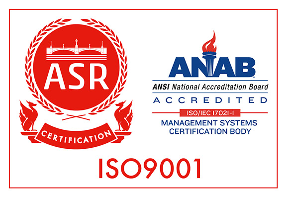 認証マーク：ISO9001